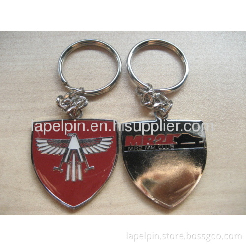Soft Enamel Double Sided Keychain
